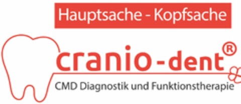 Hauptsache - Kopfsache cranio - dent CMD Diagnostik und Funktionstherapie Logo (DPMA, 18.01.2022)