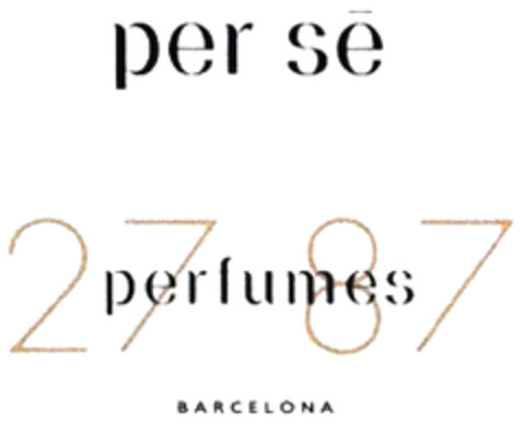 per se 27 87 perfumes BARCELONA Logo (DPMA, 07.02.2024)