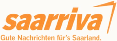 saarriva Gute Nachrichten für's Saarland. Logo (DPMA, 28.05.2004)