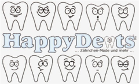 HappyDents Ltd. ... Zähnchen-Mode und mehr ... Logo (DPMA, 06/15/2007)