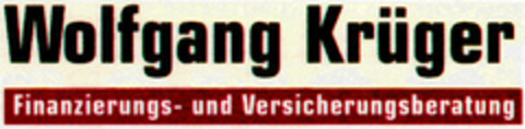 Wolfgang Krüger Finanzierungs- und Versicherungsberatung Logo (DPMA, 02/14/1996)