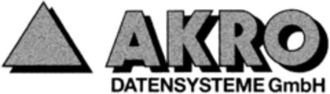 AKRO DATENSYSTEME GmbH Logo (DPMA, 10.07.1992)