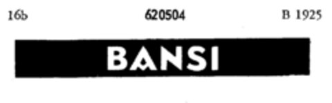 BANSI Logo (DPMA, 31.07.1950)