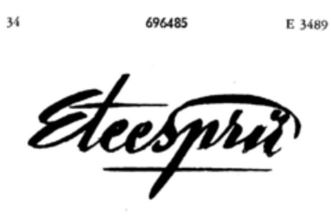 Eteesprü Logo (DPMA, 30.10.1954)