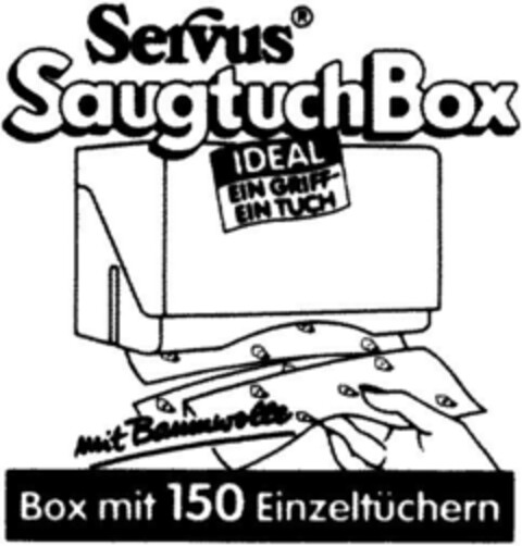 SERVUS SAUGTUCH BOX Logo (DPMA, 27.10.1990)