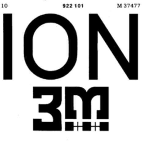 ION 3 M Logo (DPMA, 05.04.1973)