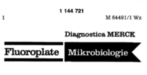 Fluoroplate Mikrobiologie Logo (DPMA, 07.02.1989)