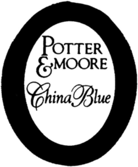 POTTER & MOORE China Blue Logo (DPMA, 12.08.1991)