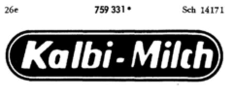 Kalbi-Milch Logo (DPMA, 18.11.1961)