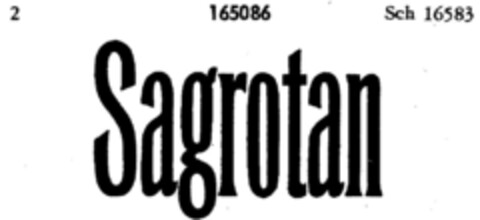 Sagrotan Logo (DPMA, 15.08.1912)