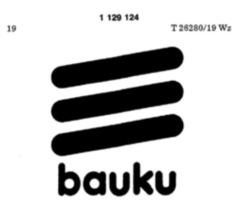 bauku Logo (DPMA, 04.02.1987)