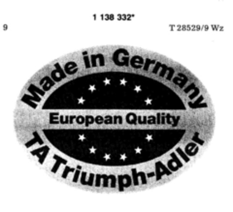 TA Triumph-Adler Logo (DPMA, 02.02.1989)