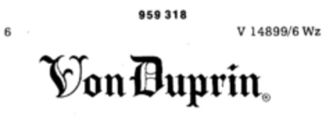 Von Duprin Logo (DPMA, 11/26/1975)