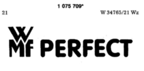 WMF PERFECT Logo (DPMA, 17.01.1985)