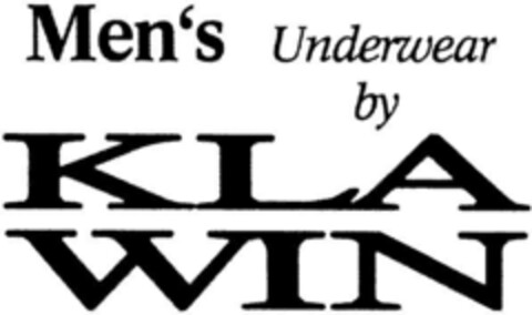 Men's Underwear by KLA WIN Logo (DPMA, 27.07.1994)