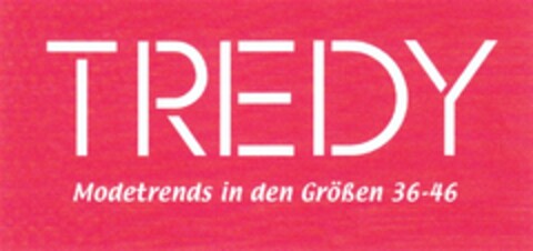 TREDY Modetrends in den Größen 36-46 Logo (DPMA, 02/06/2009)