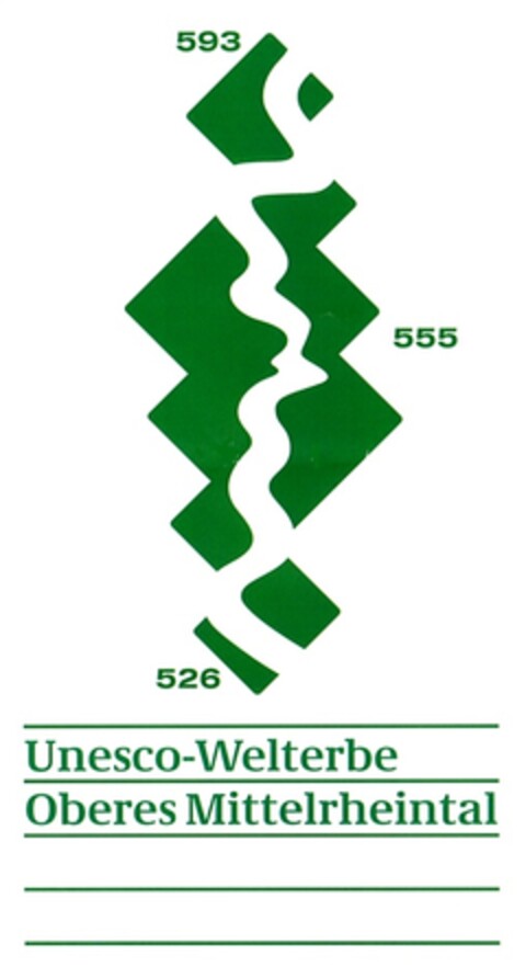 Unesco-Welterbe Oberes Mittelrheintal Logo (DPMA, 29.07.2010)