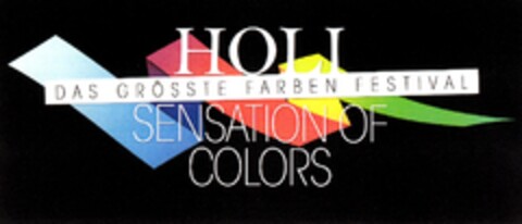 HOLI DAS GRÖSSTE FARBEN FESTIVAL SENSATION OF COLORS Logo (DPMA, 09/10/2013)