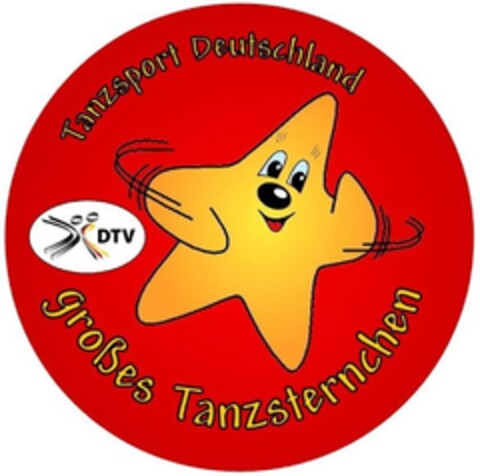 DTV Tanzsport Deutschland großes Tanzsternchen Logo (DPMA, 01.02.2018)