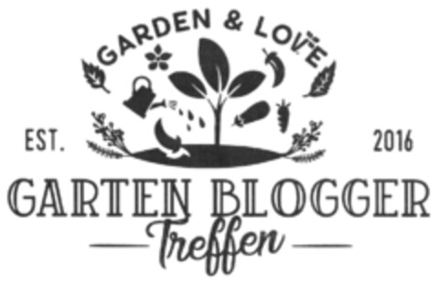 GARDEN & LOVE GARTEN BLOGGER Treffen Logo (DPMA, 28.08.2019)