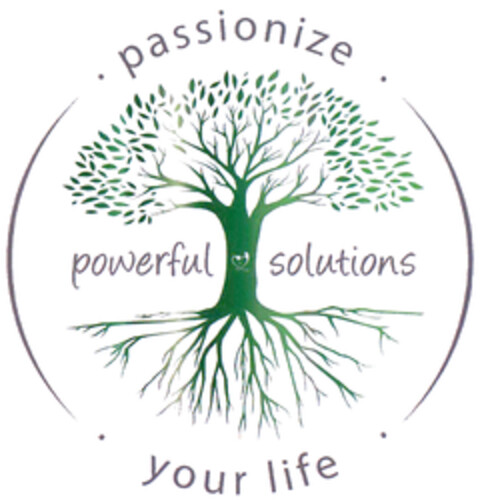 · passionize · powerful solutions · your life · Logo (DPMA, 29.05.2020)