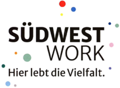 SÜDWEST WORK Hier lebt die Vielfalt. Logo (DPMA, 08/04/2023)