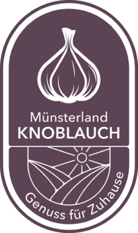 Münsterland KNOBLAUCH Genuss für Zuhause Logo (DPMA, 12.04.2023)