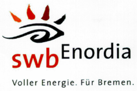 swb Enordia Voller Energie. Für Bremen. Logo (DPMA, 02.04.2002)