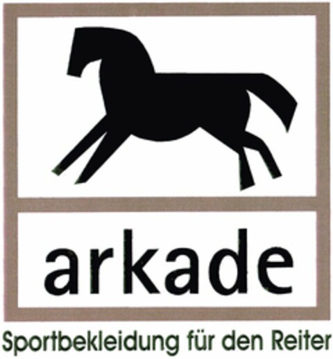 arkade Sportbekleidung für den Reiter Logo (DPMA, 09/15/2003)