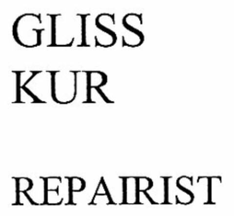 GLISS KUR REPAIRIST Logo (DPMA, 12.08.2005)