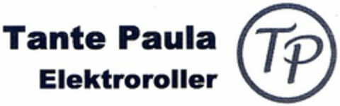 Tante Paula Elektroroller TP Logo (DPMA, 10/26/2005)