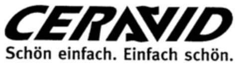 CERAVID Schön einfach. Einfach schön. Logo (DPMA, 21.11.1994)