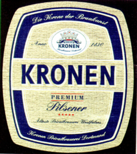 KRONEN PREMIUM Pilsener Logo (DPMA, 05.07.1995)