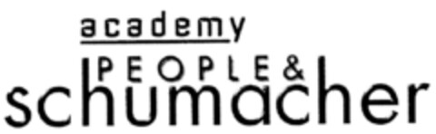 academy PEOPLE & schumacher Logo (DPMA, 03.08.1999)