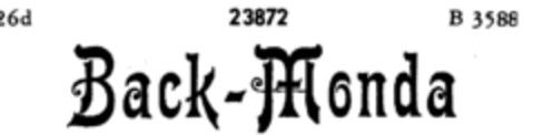 Back-Monda Logo (DPMA, 03/01/1897)