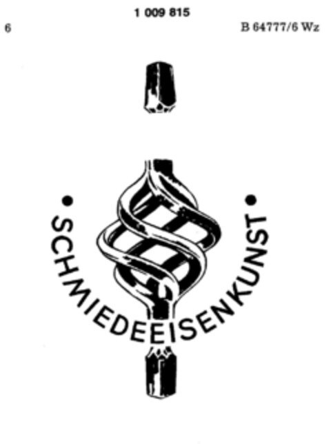 SCHMIEDEEISENKUNST Logo (DPMA, 11.01.1980)