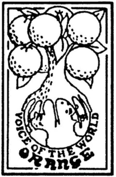 VOICE OF THE WORLD ORANGE Logo (DPMA, 14.01.1992)