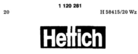 Hettich Logo (DPMA, 10/06/1987)