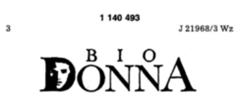 BIO DONNA Logo (DPMA, 06.06.1987)