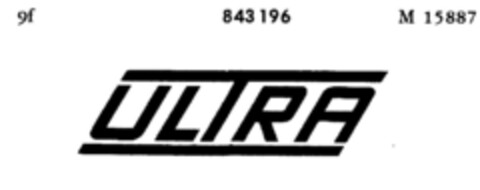 ULTRA Logo (DPMA, 11.01.1960)