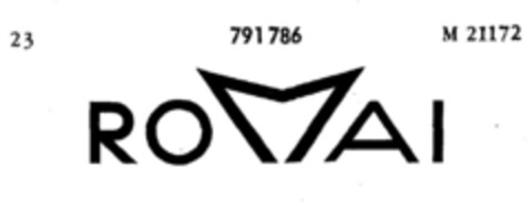 ROMAI Logo (DPMA, 07.06.1963)