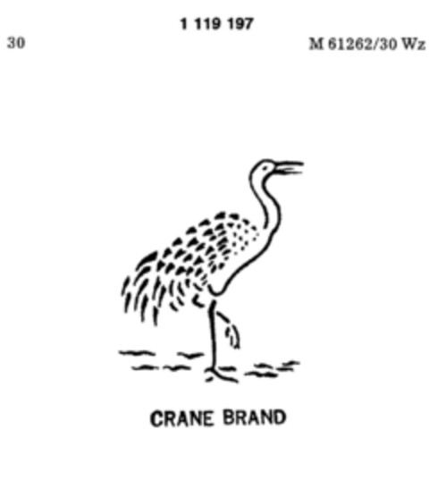 CRANE BRAND Logo (DPMA, 08/26/1987)