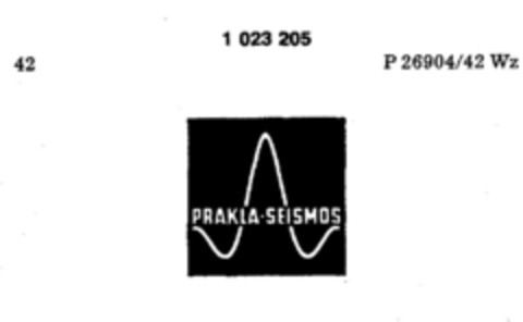 PRAKLA-SEISMOS Logo (DPMA, 11/16/1979)