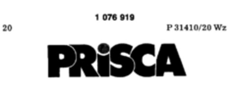 PRISCA Logo (DPMA, 13.04.1984)