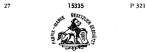 HP FABRIK - MARKE GESETZLICH GESCHÜTZT Logo (DPMA, 13.02.1895)