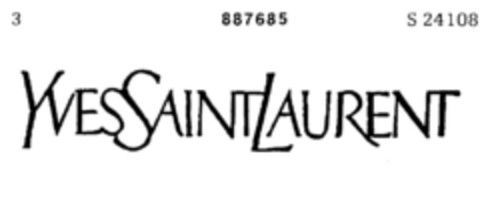 YVES SAINT LAURENT Logo (DPMA, 31.12.1970)