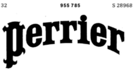 Perrier Logo (DPMA, 25.06.1975)