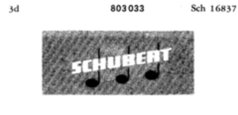 SCHUBERT Logo (DPMA, 13.07.1964)