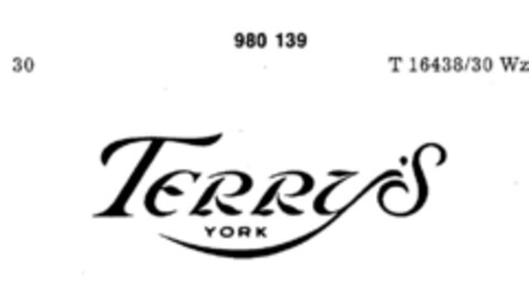 Terry`S YORK Logo (DPMA, 27.09.1974)