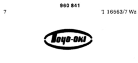Toyo-oki Logo (DPMA, 24.12.1974)